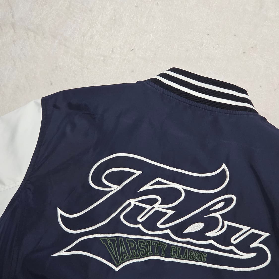 후부 올드스쿨 백자수 바시티 자켓 상품이미지5