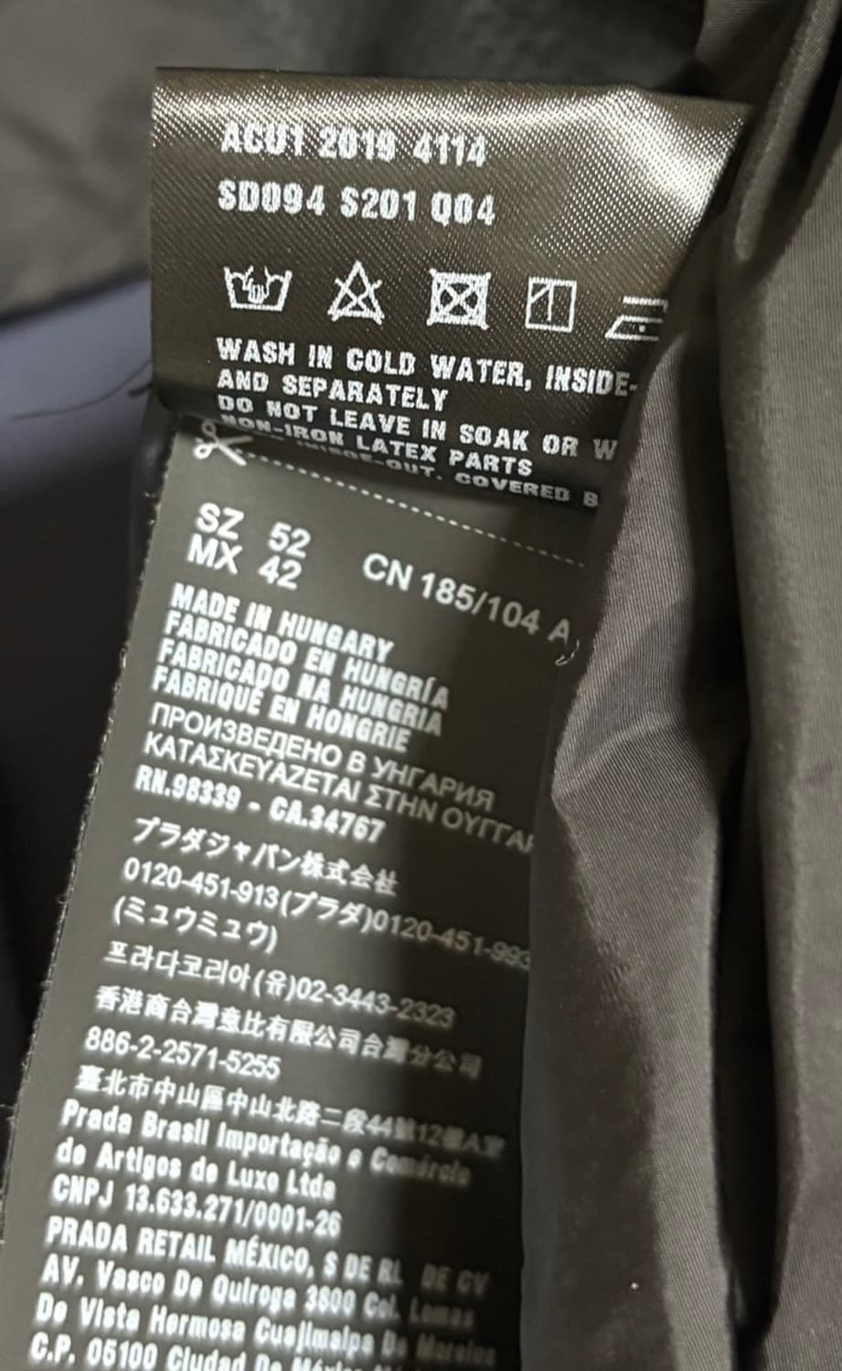 프라다 남성 네이비 블레이저 상품이미지5