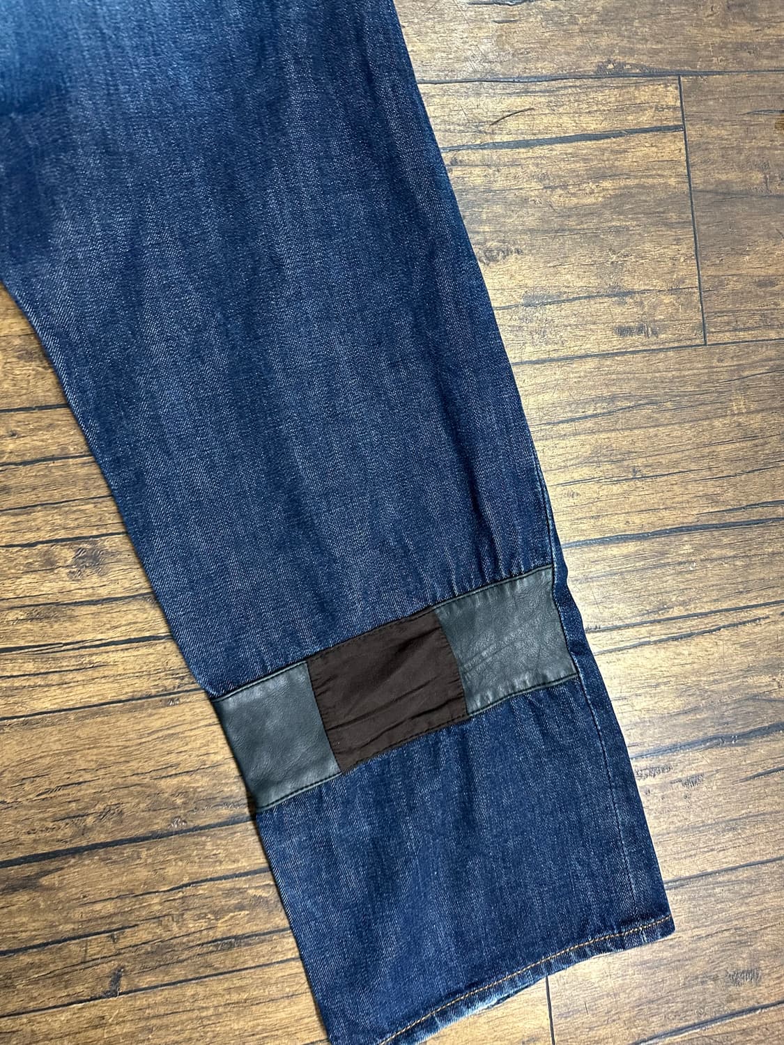 일본빈티지 Chapel 패치워크 데님 팬츠 34사이즈 상품이미지6