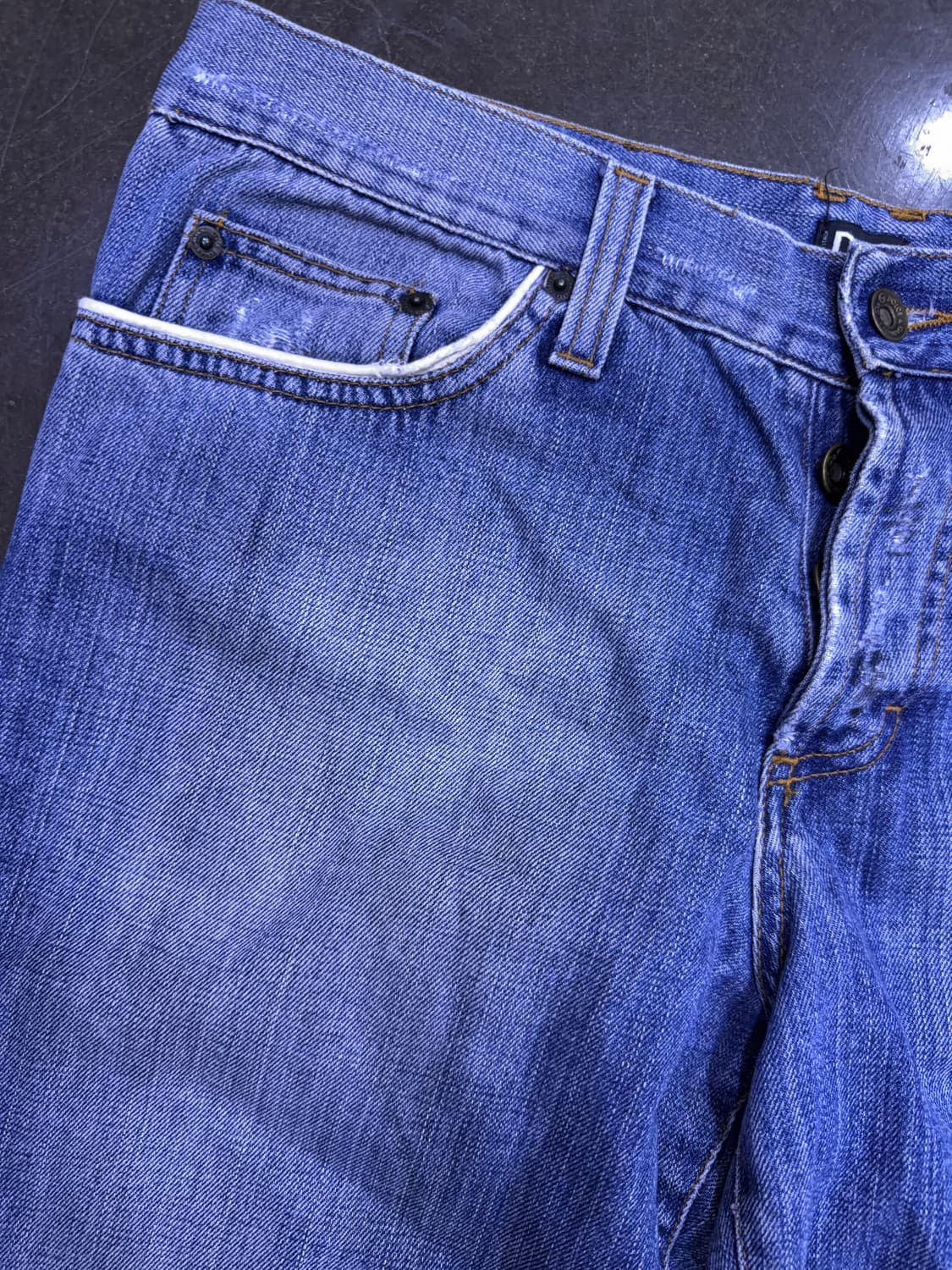 D&G 돌체앤가바나 빈티지 워싱 레귤러핏 데님팬츠 32 상품이미지3