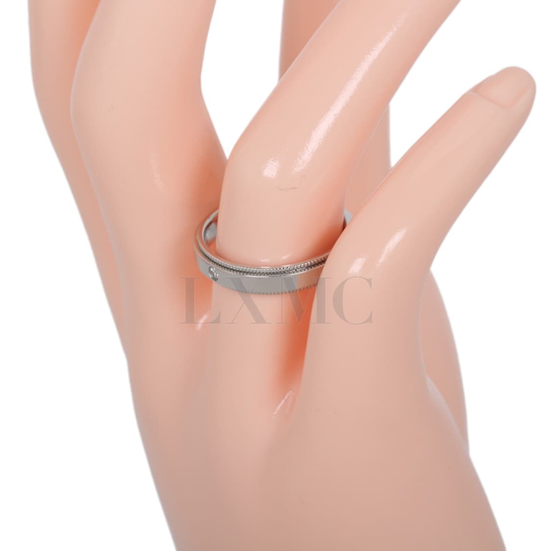 티파니 투게더 밀그레인 밴드링 플래티늄 다이아반지 4MM 상품이미지6