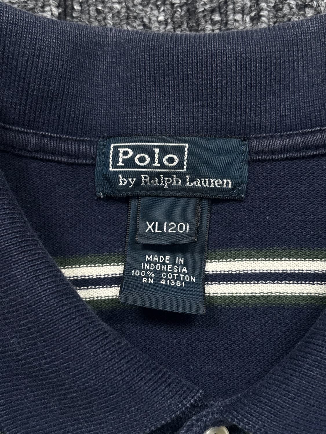 폴로 네이비 스트라이프 럭비티 상품이미지6