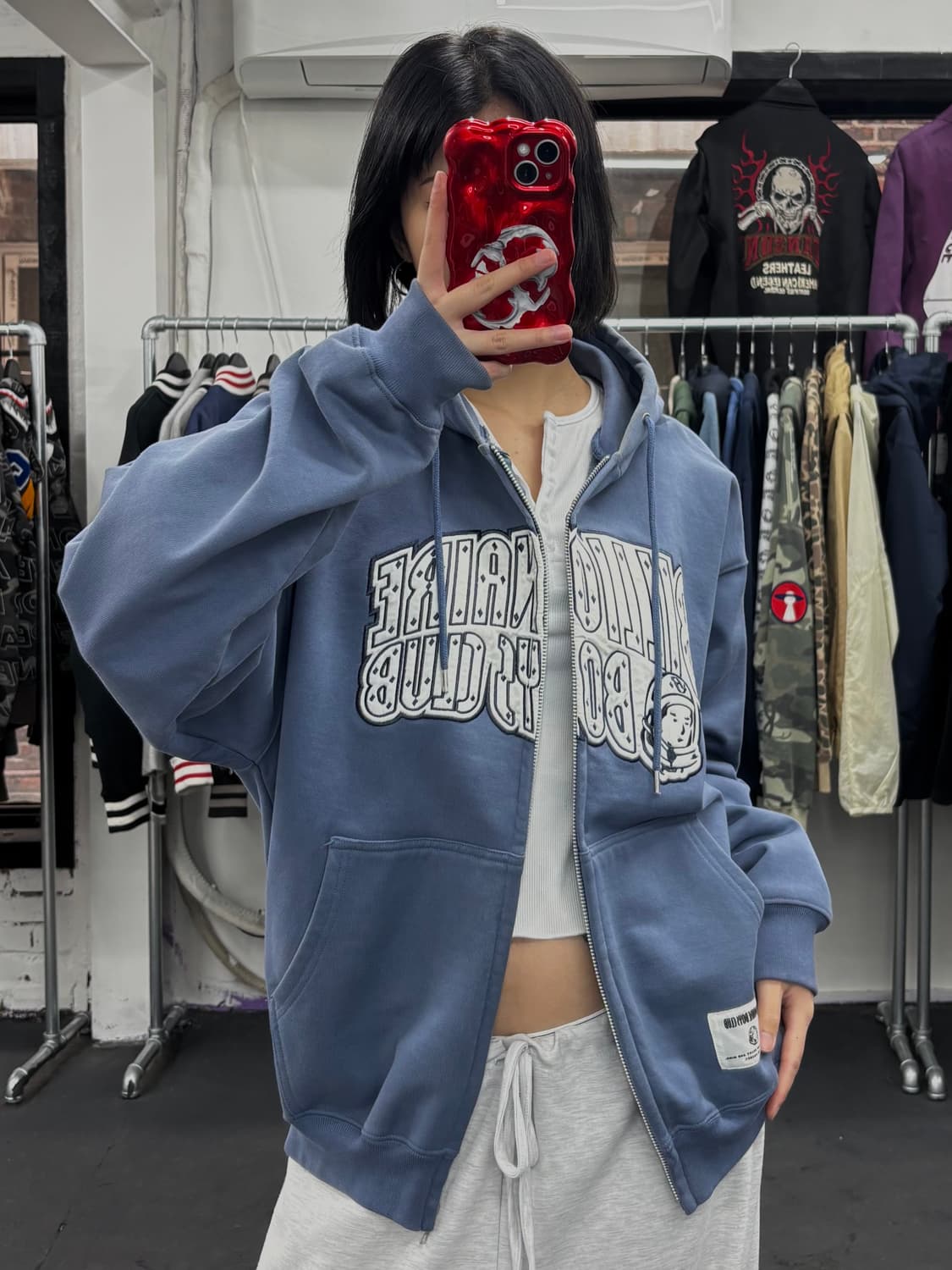 빌리어네어 보이즈 클럽 아치로고 후드집업 상품이미지1