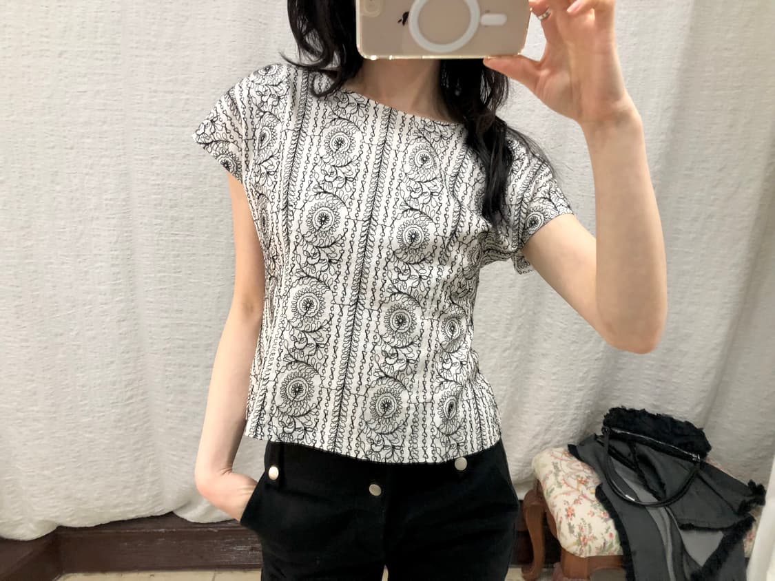 Pattern summer blouse 상품이미지3