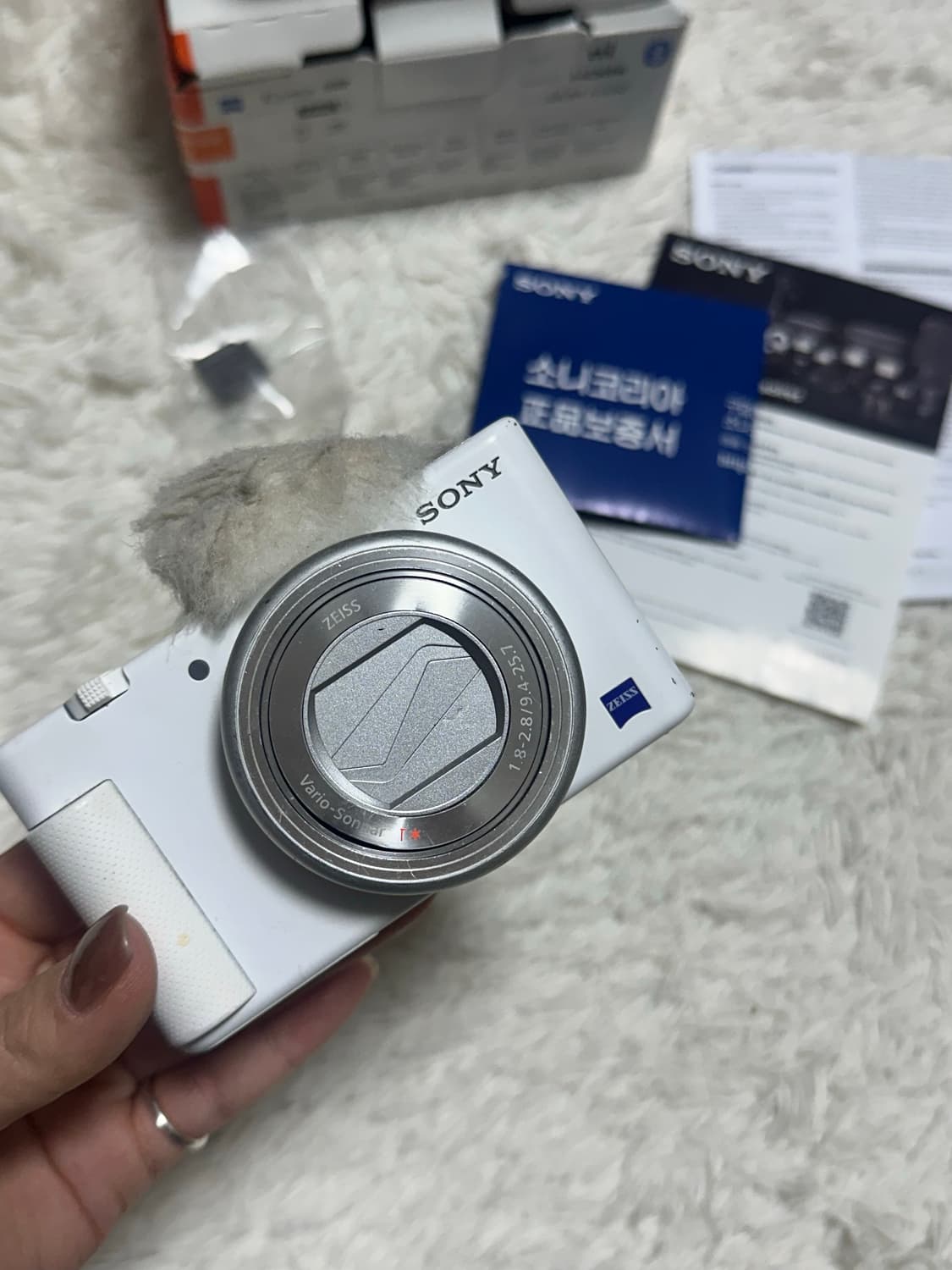소니 zv-1 브이로그 카메라 화이트 풀세트 상품이미지3