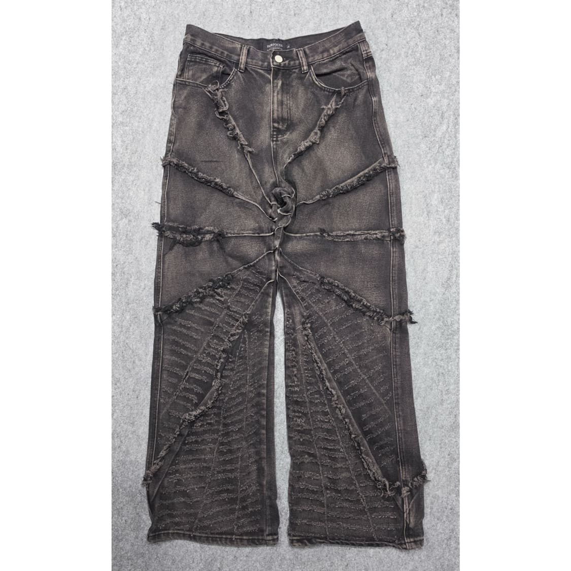 빈티지 토네이도 디테일 그런지 와이드 데님팬츠 L 상품이미지1