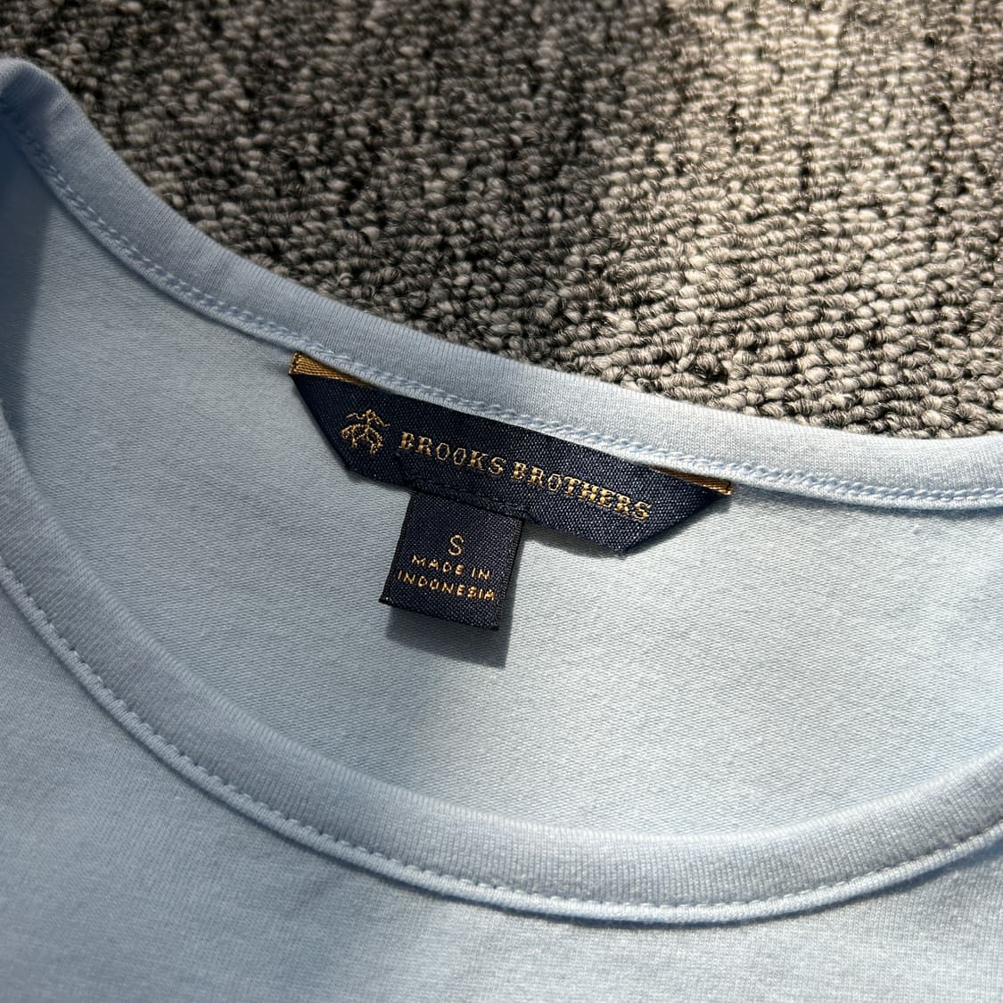 브룩스브라더스 스카이블루 자수로고 반팔티셔츠  상품이미지6