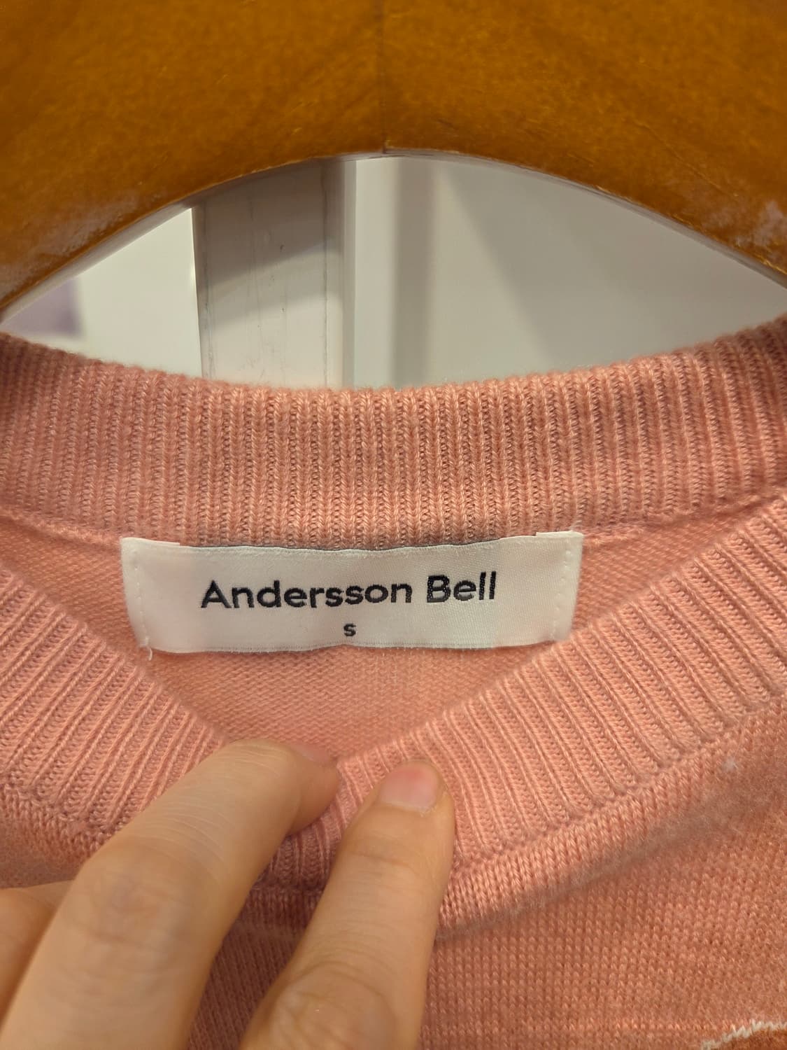 앤더슨벨 핑크 플라밍고 니트 티 상품이미지2