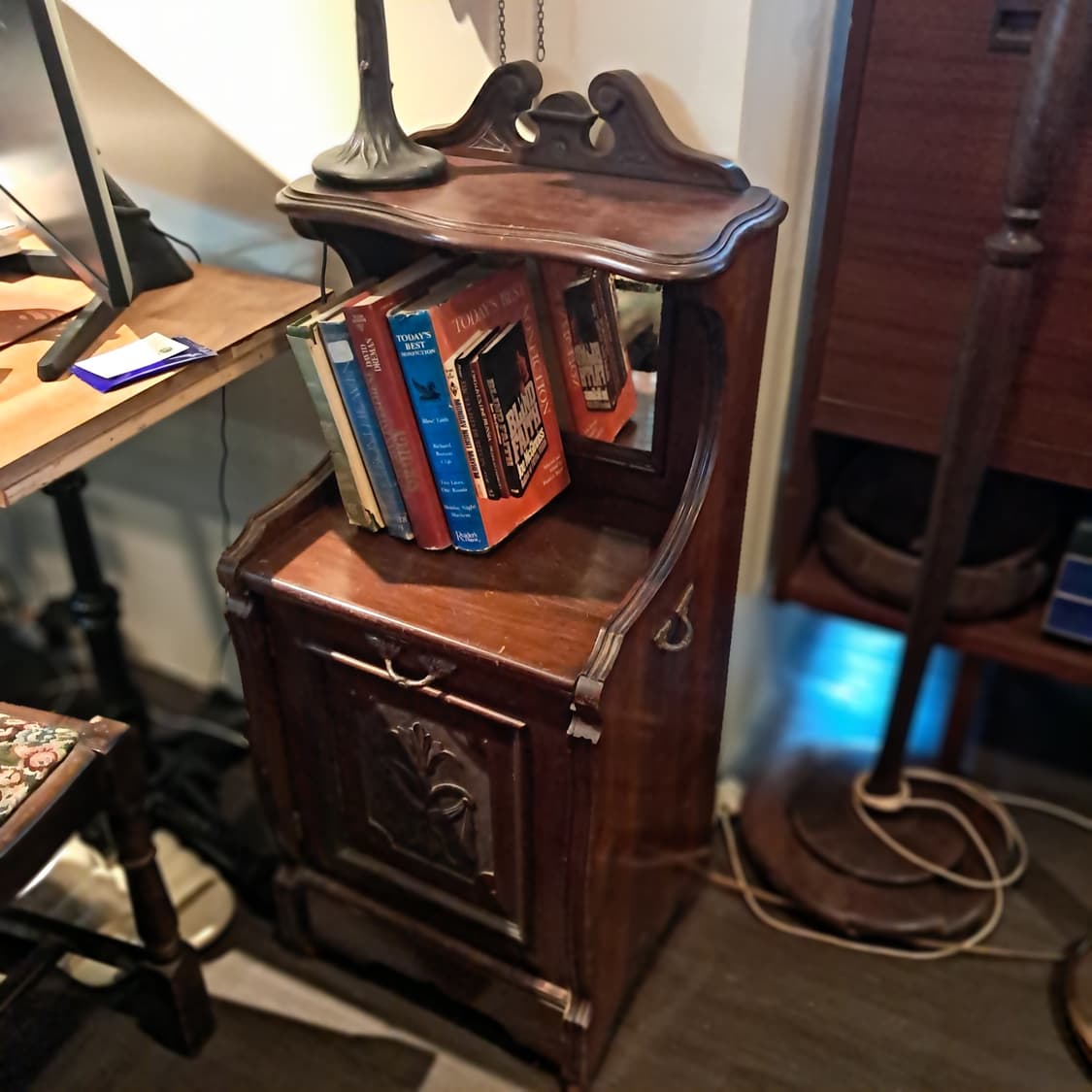 앤틱 우드카빙 거울수납장 상품이미지8