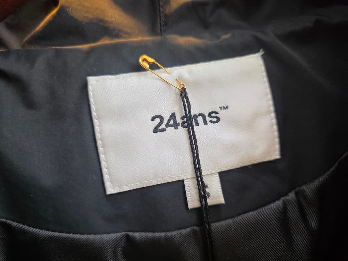 24ANS  블랙 바막 후드집업 상품이미지8