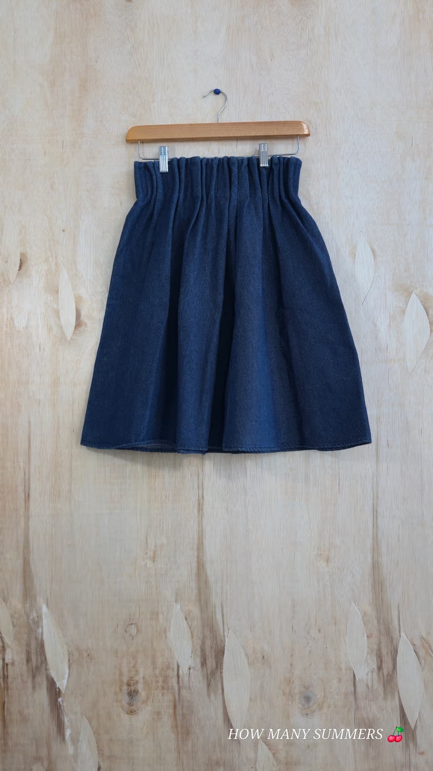 Ray Cassin 미니 데님 밴딩 스커트 진청 상품이미지1