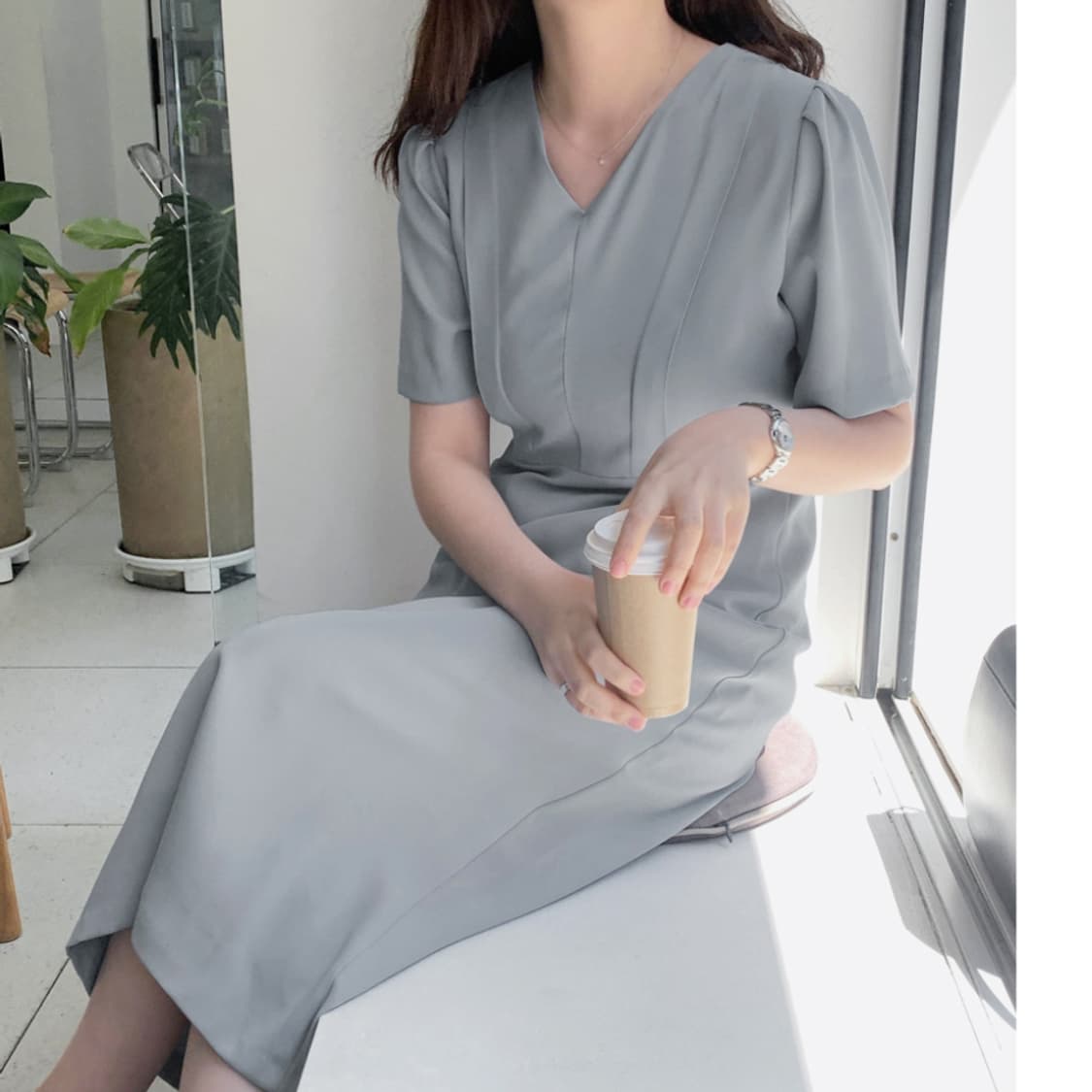 로렌하이(LAURENHI) 메리미 원피스 55-55반 새상품 상품이미지4