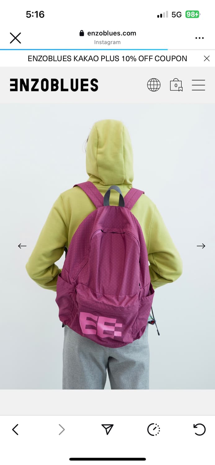 엔조블루스 백팩 가방 상품이미지1