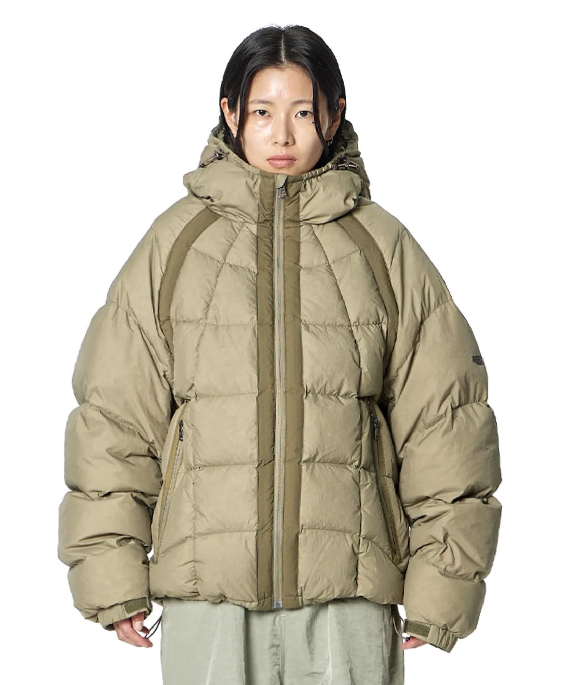 록히드마틴 웨이브 구스다운 푸퍼 패딩 카키 2 상품이미지2