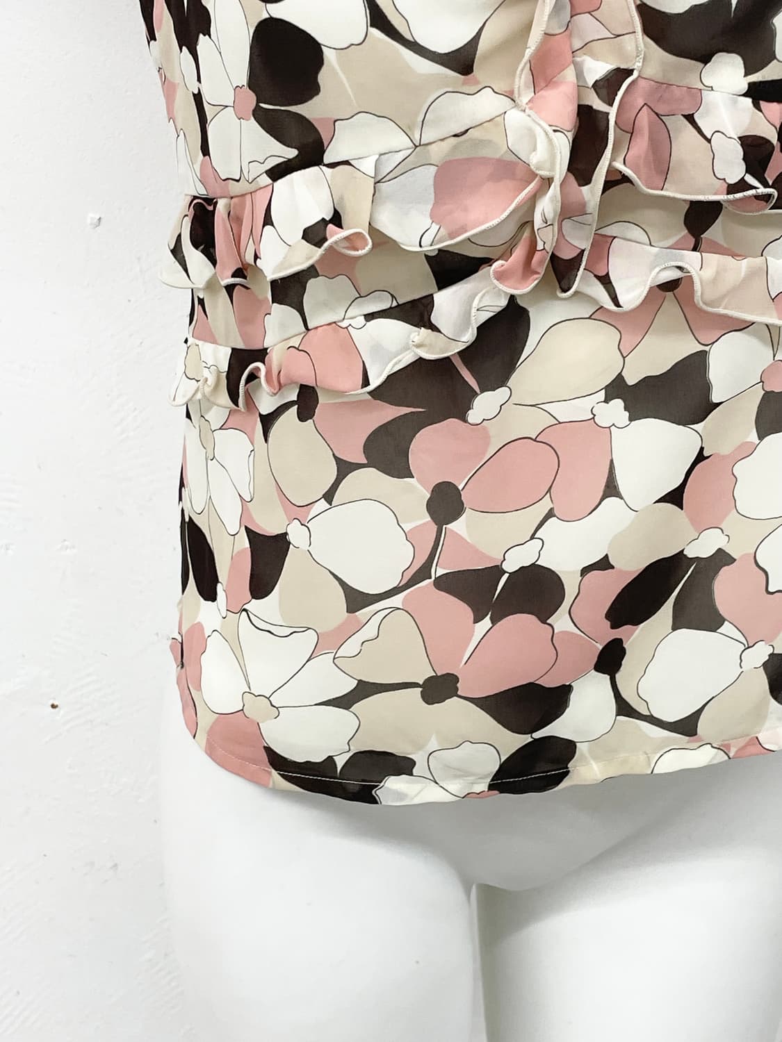 플로럴 시어 프릴 블라우스 상품이미지3