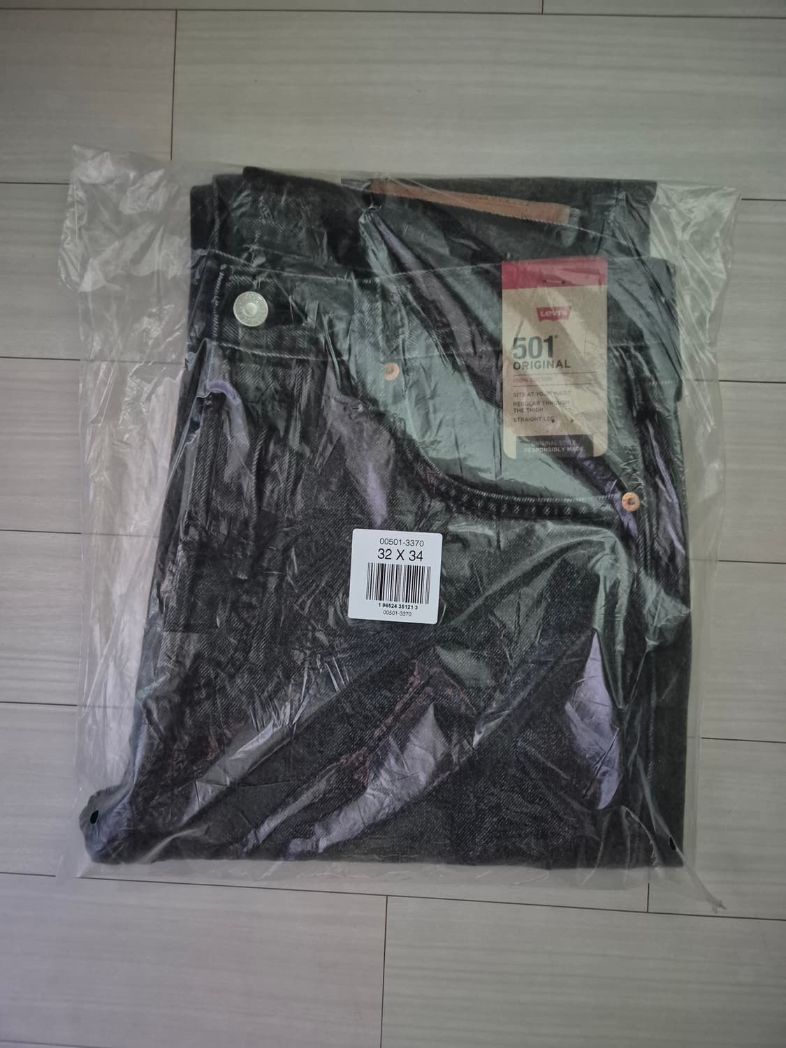 리바이스 501 흑청 32x 34 상품이미지8