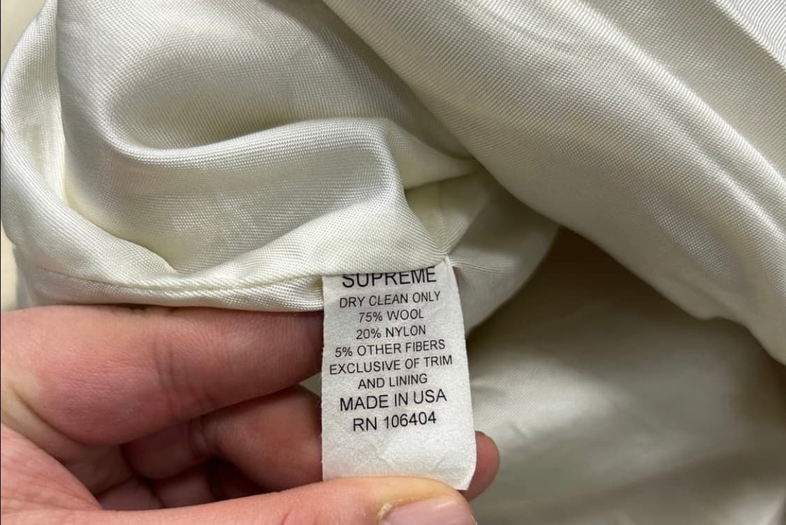 2003FW 슈프림 레더 울 바시티 자켓 상품이미지8