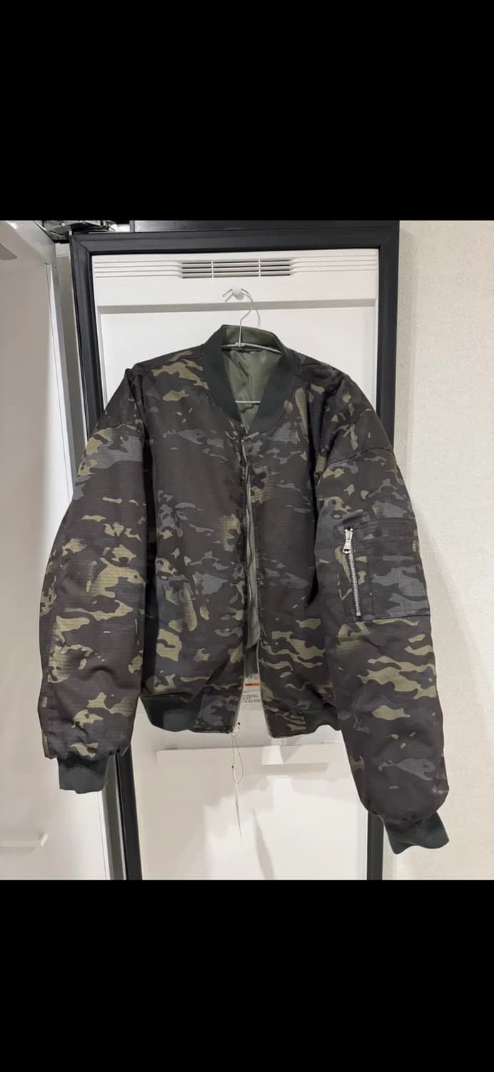 포스센스티브 리버시블 봄버마원 카키색 2사이즈 상품이미지4