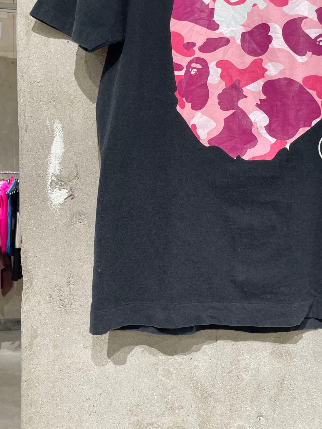 베이프 블랙 카모 빅 에이프 코튼 하프티 상품이미지4