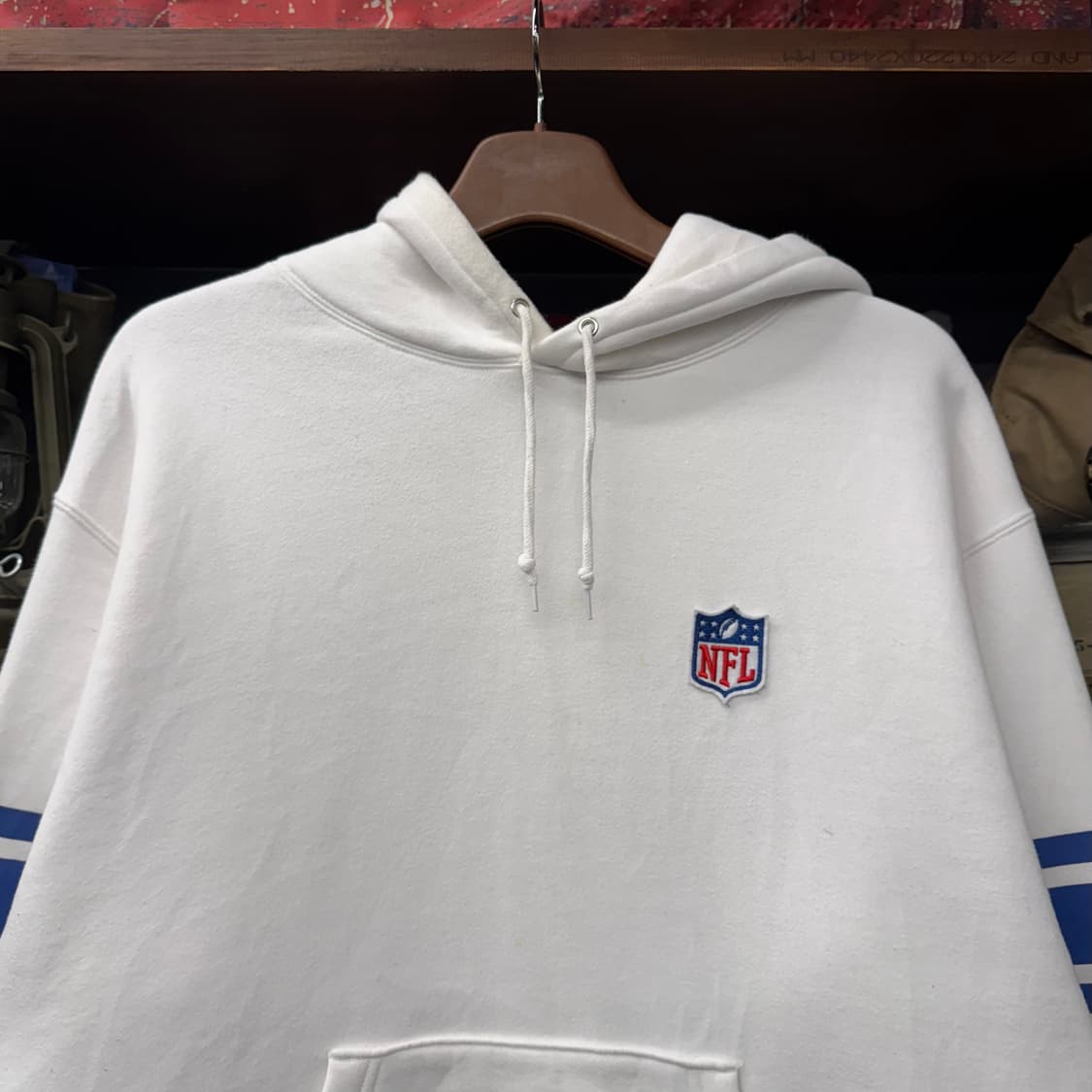 아비렉스 X NFL 빅 스펠아웃 프린팅 오버 후드 후디 N304 상품이미지3