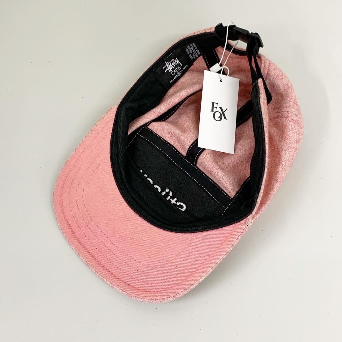 스투시 핑크 울 캠프캡 상품이미지3