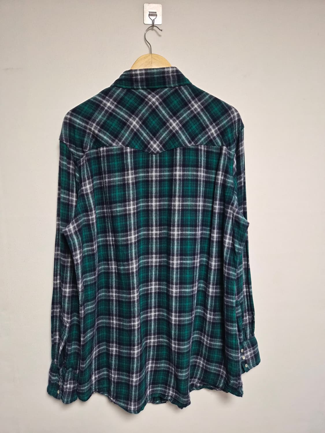 랭글러Wrangler 체크 웨스턴 셔츠 XL사이즈 - S345 상품이미지2