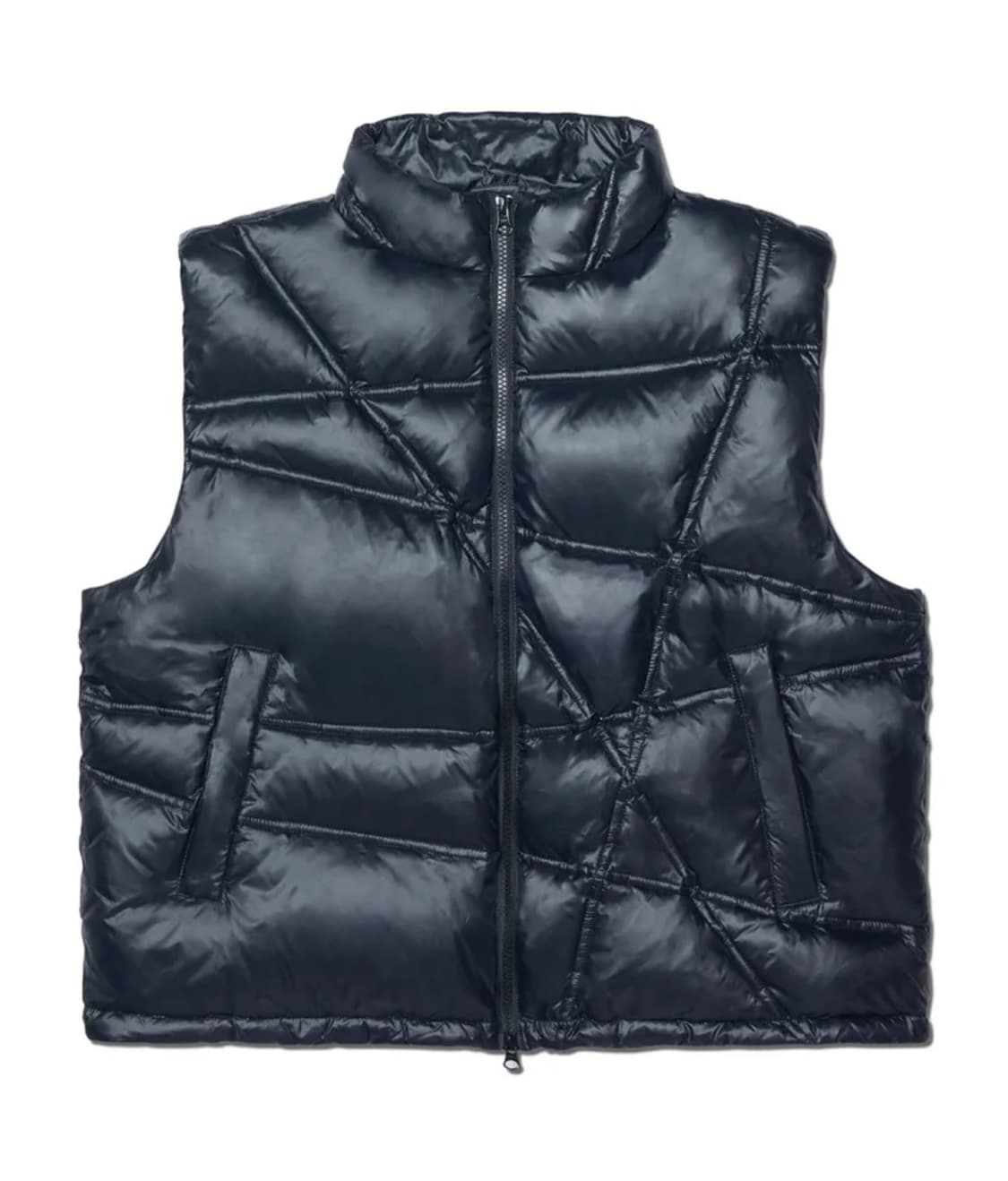 노매뉴얼 트랙 덕 다운 베스트 - 글로시블랙 M 상품이미지2