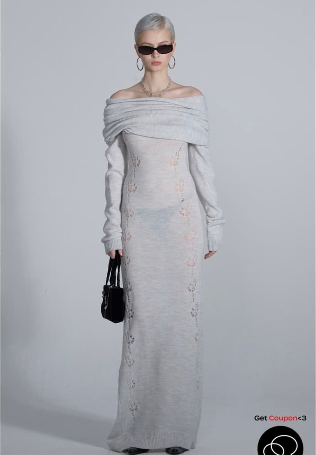 [XS]스컬프터 니트 드레스 상품이미지1