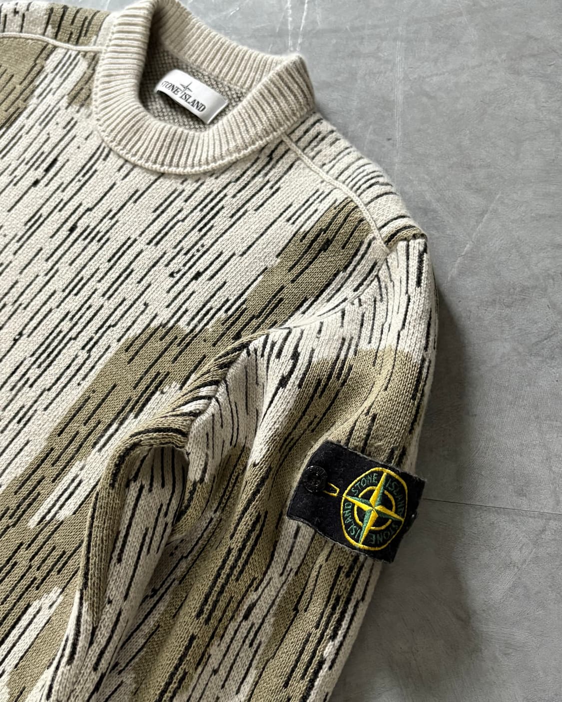 Stone Island 스톤아일랜드 21FW 레인 카모 와펜 니트 상품이미지3