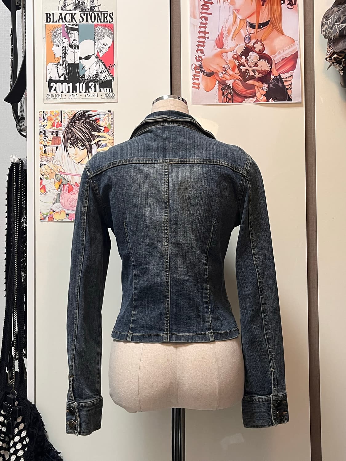 빈티지 워싱 크롭 청자켓 상품이미지4