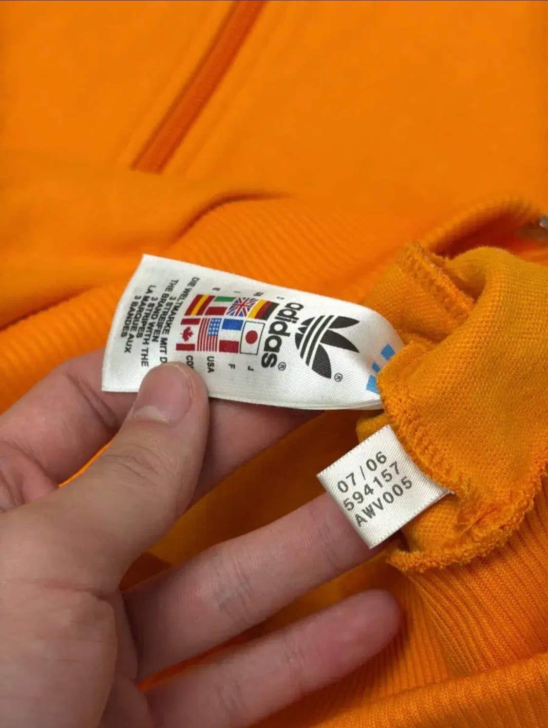 00s 아디다스 베켄바우어 폴라베어 트랙탑 져지 오렌지 상품이미지4