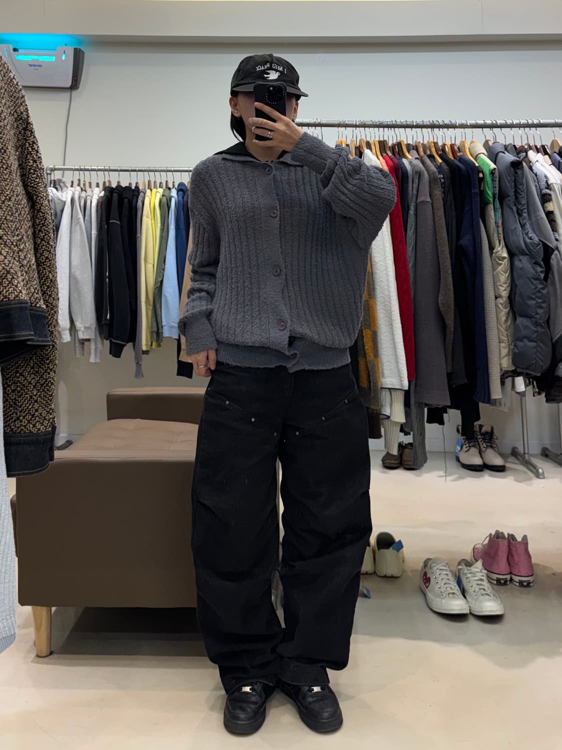 퍼렌 부클 니트 가디건 상품이미지5