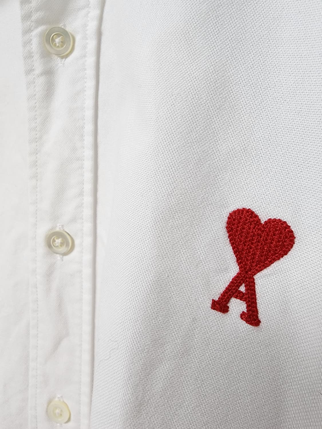 아미 스몰 하트 자수 
화이트 옥스포드 셔츠 상품이미지6