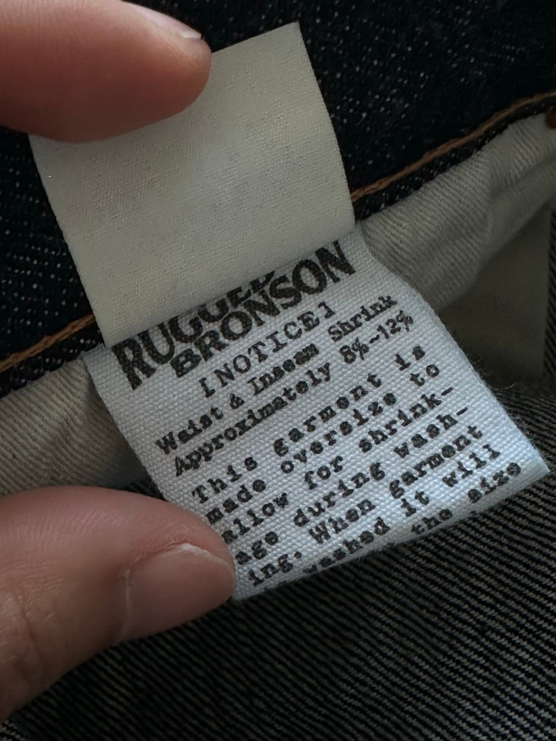 브론슨 47801XX 생지 데님팬츠 상품이미지8