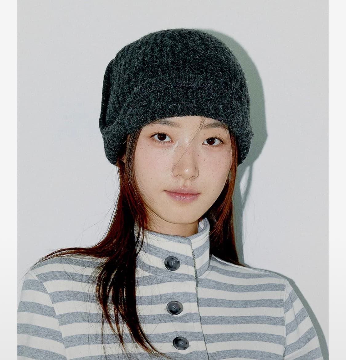 오피쉬 비니 차콜 상품이미지1