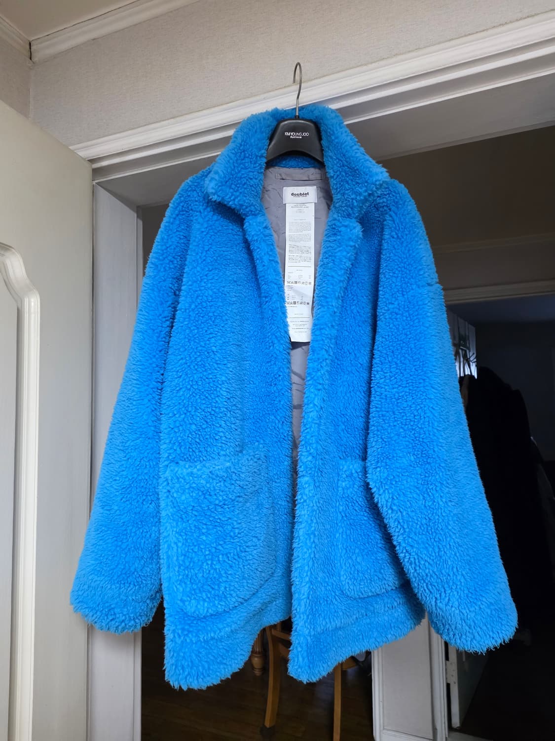 더블렛 페인팅 시어링 퍼 자켓 상품이미지1