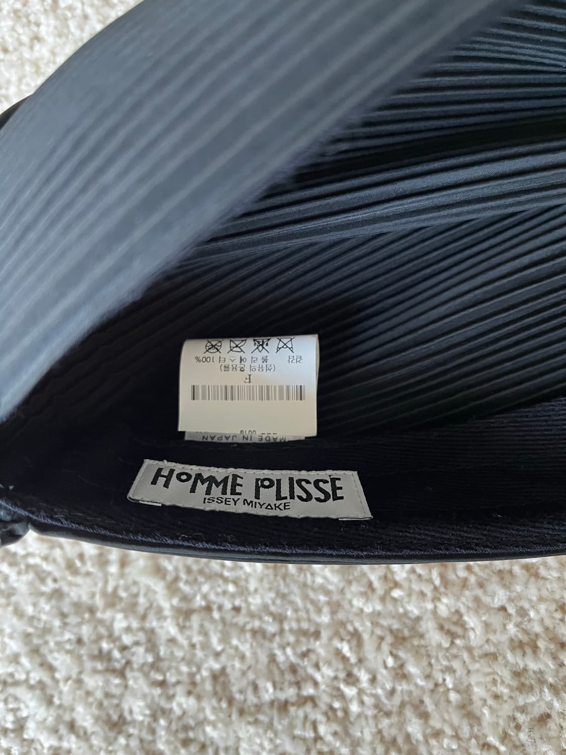 옴므플리세 플리츠 캡 블랙 상품이미지7