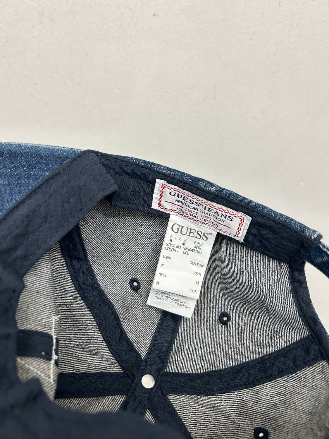 게스 데님 볼캡 모자 상품이미지4