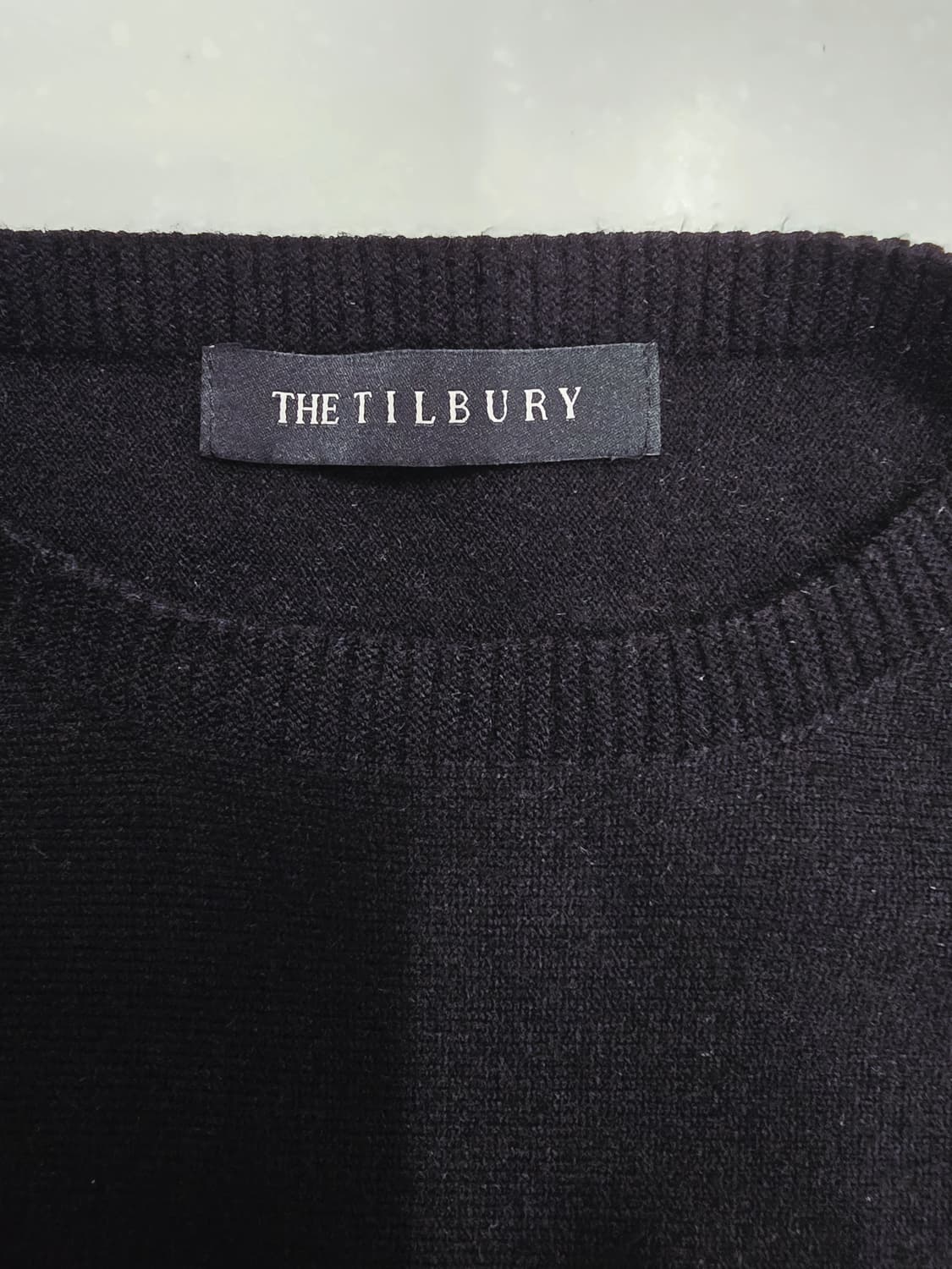 THE TILBURY 스트라이프 패턴 니트 블랙 상품이미지8