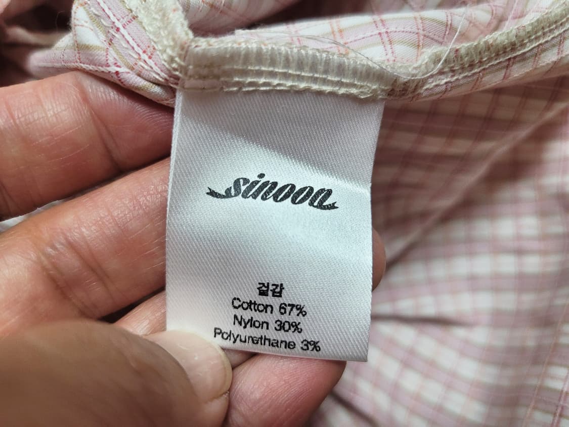 시눈(sinoon) 리조트 체크원피스 55 새상품 상품이미지8