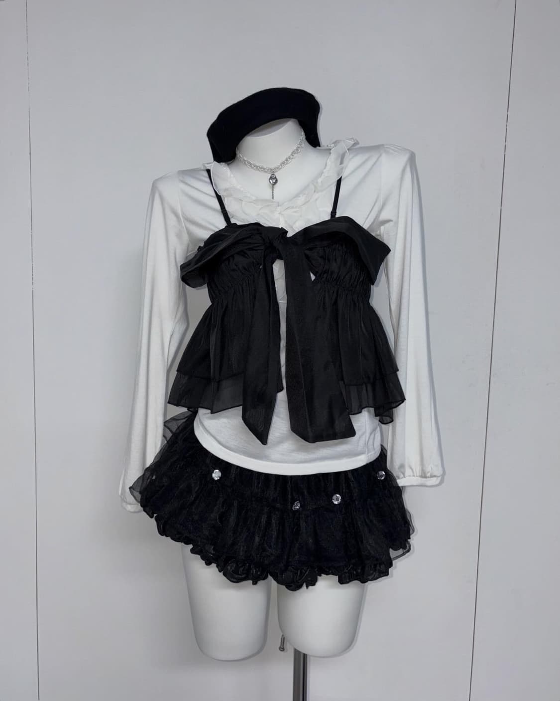 공겜여주 블랙 앤 화이트 로맨틱고스 3pcs 세트🖤 상품이미지3