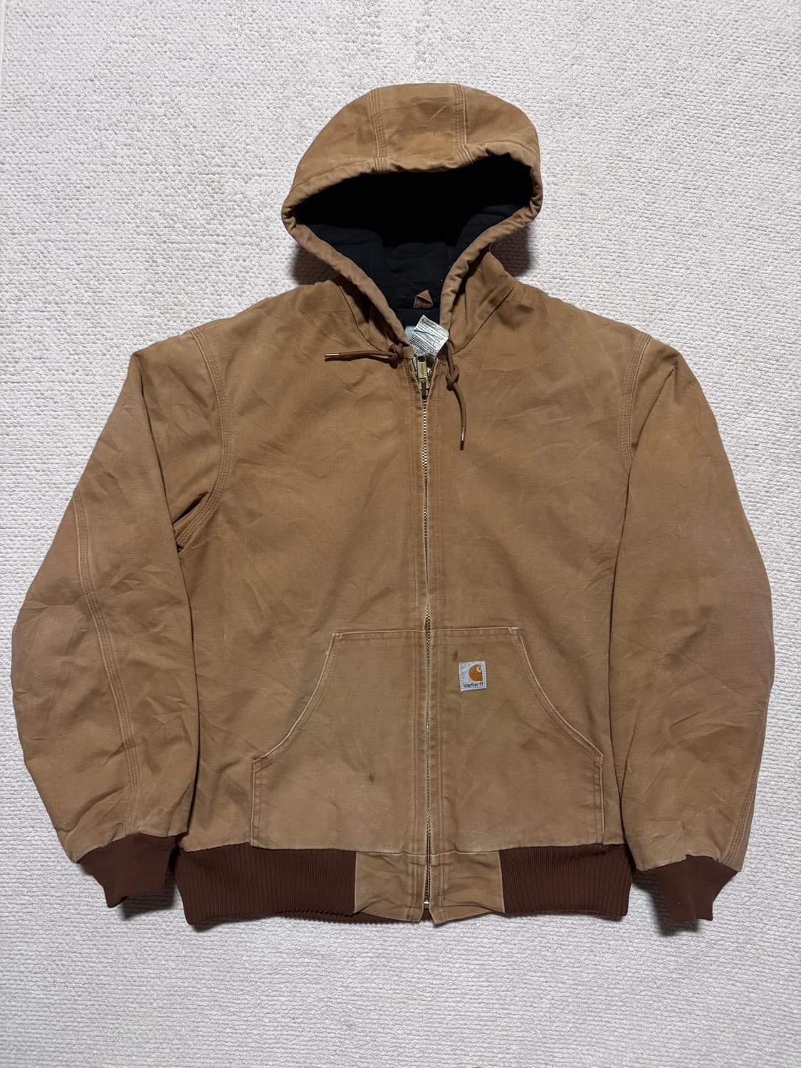 칼하트 USA made J140 브라운 액티브 자켓 M 상품이미지1