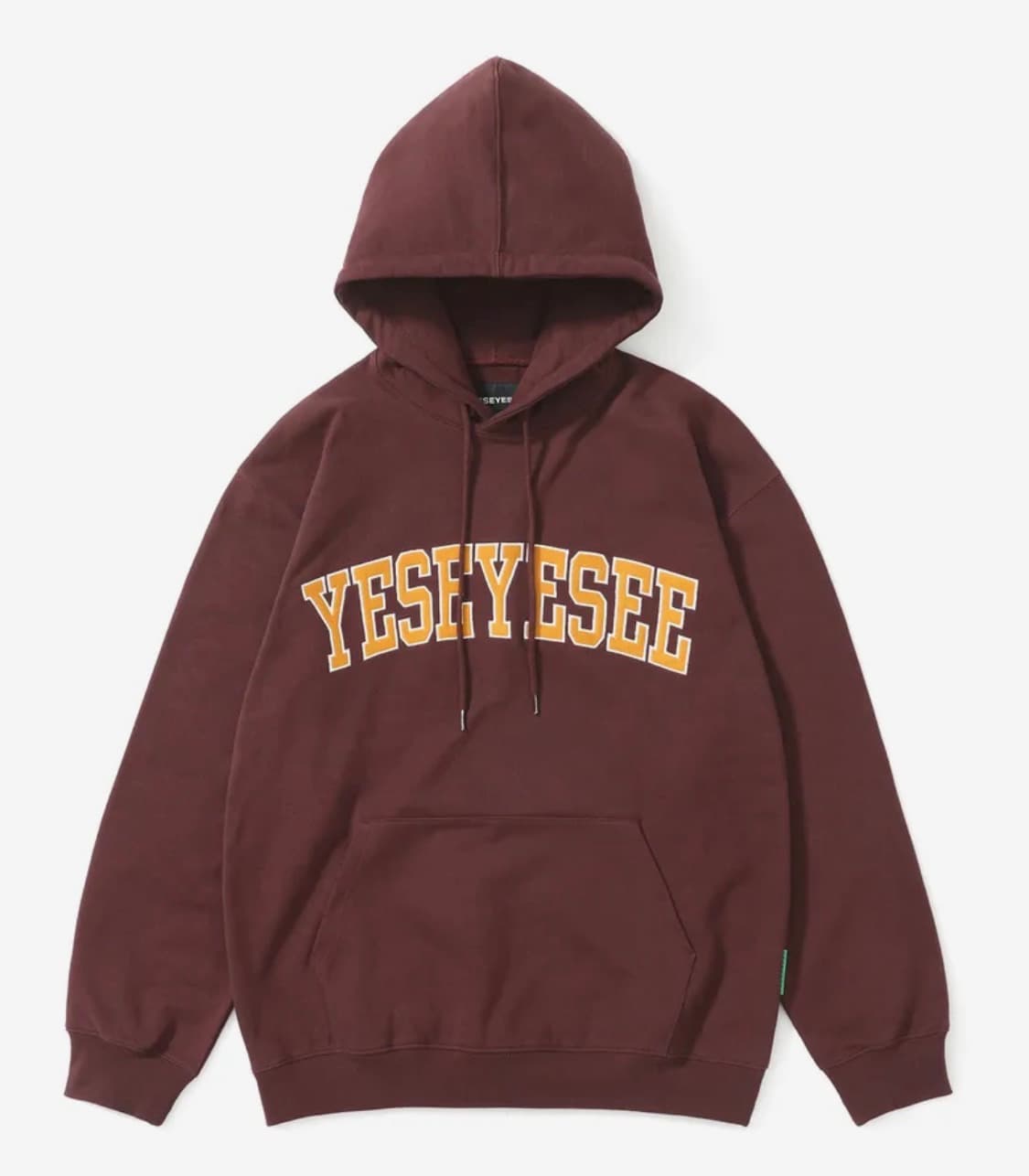 예스아이씨 후드티 후디 후드집업 후드 버건디 겨울옷 상품이미지1