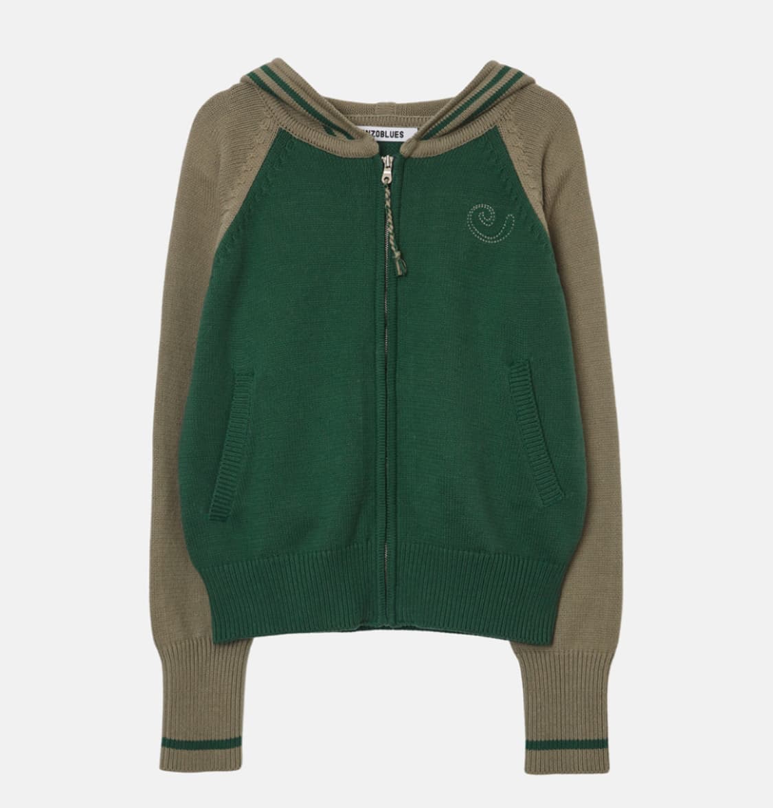 엔조블루스 니트 집업 후디 상품이미지2