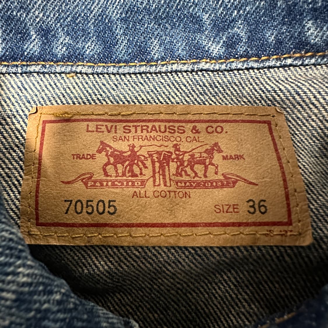 LEVI'S 90's 70505 denim jacket 상품이미지4