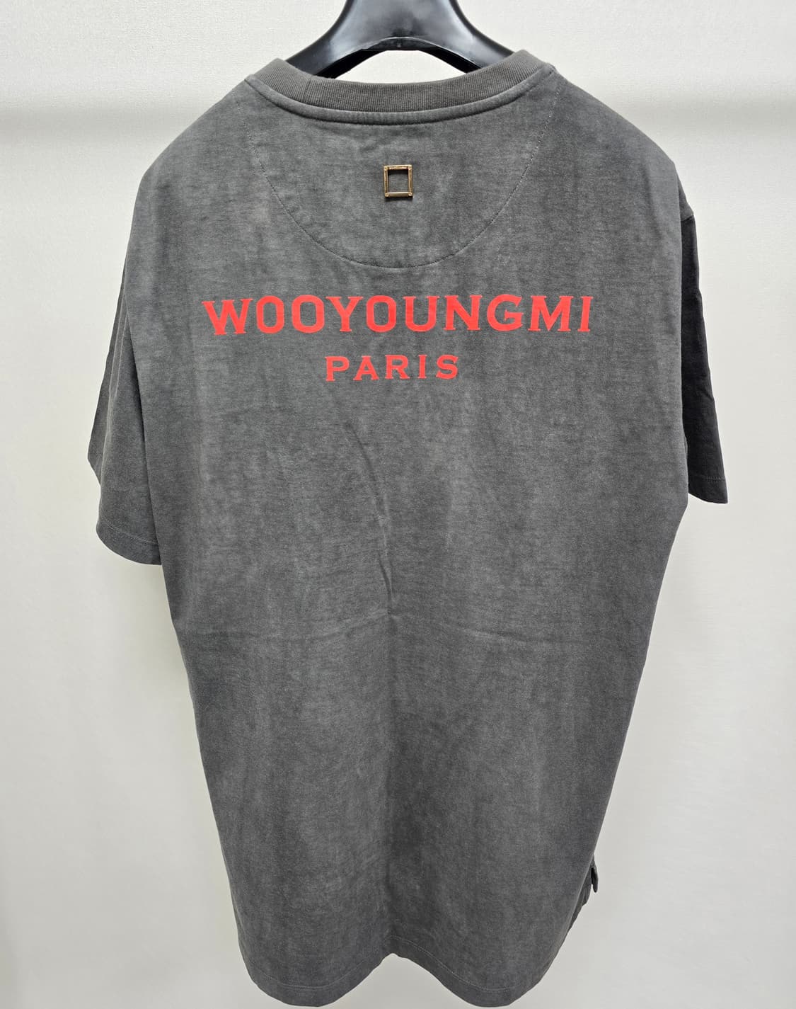 우영미 백로고 반팔 티셔츠 46사이즈 95 판매 상품이미지1