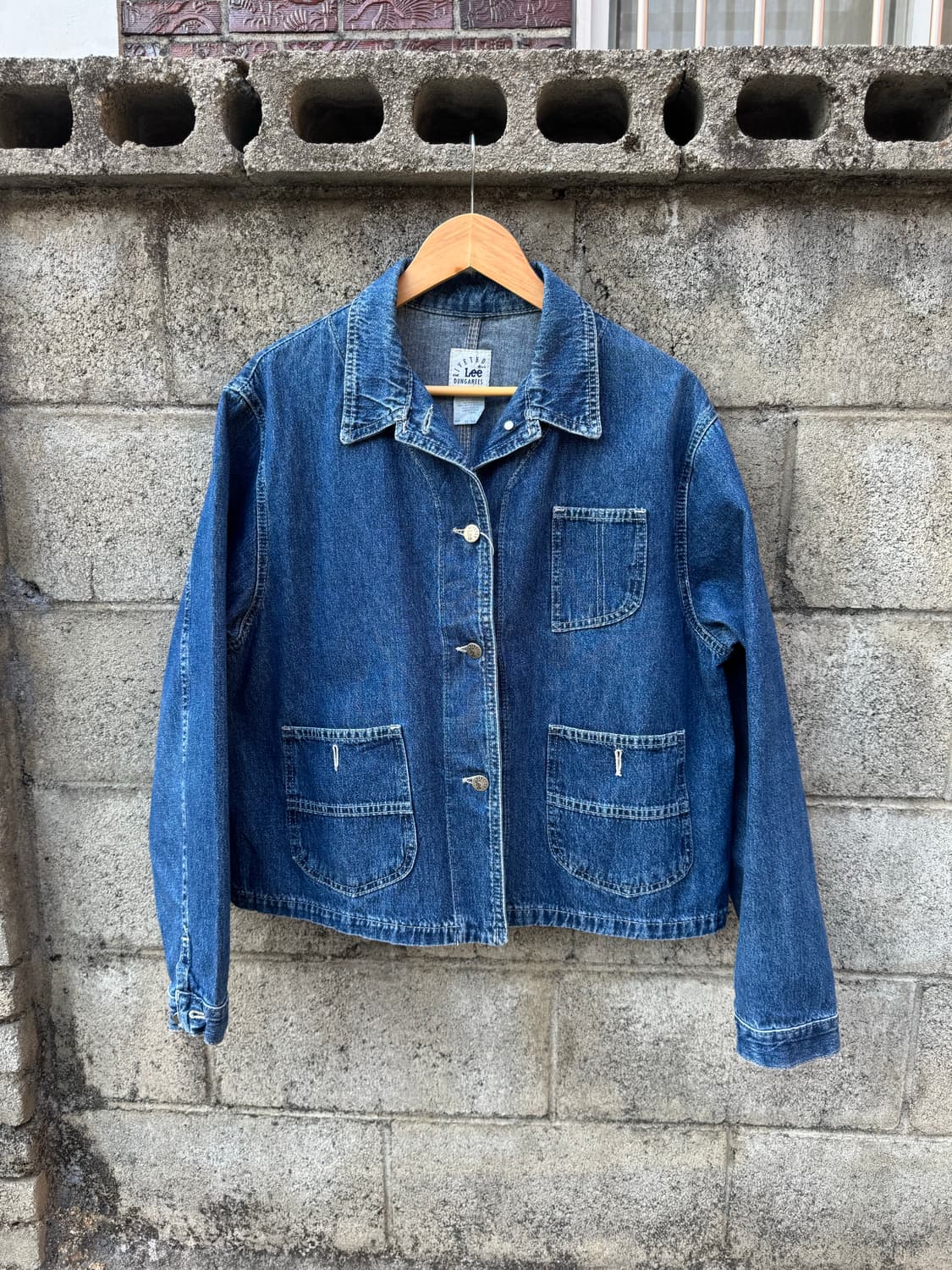 80~90s lee 덩가리 빈티지 숏기장 신치백 데님 초어 자켓 상품이미지1