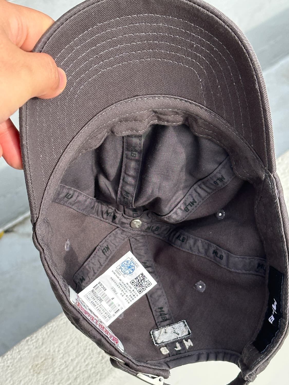 [F] MLB 엠엘비 뉴욕양키스 차콜그레이 볼캡 모자 상품이미지6