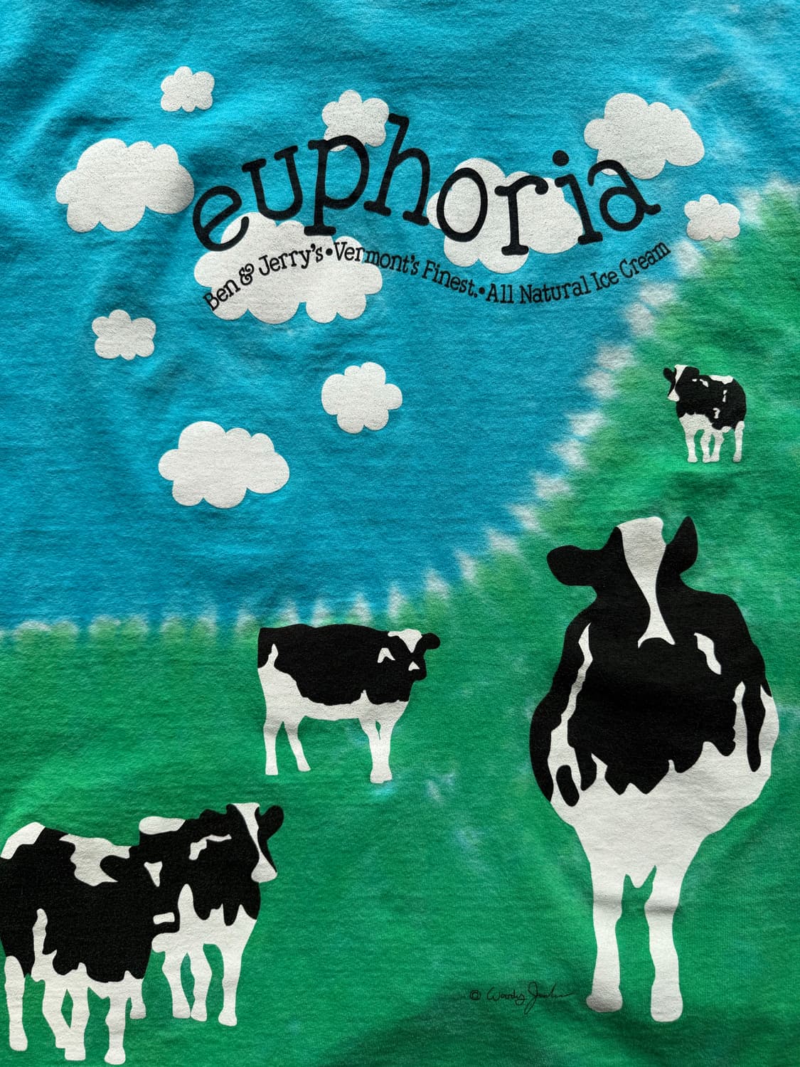 90s 벤앤제리스 타이다이 티셔츠 상품이미지5