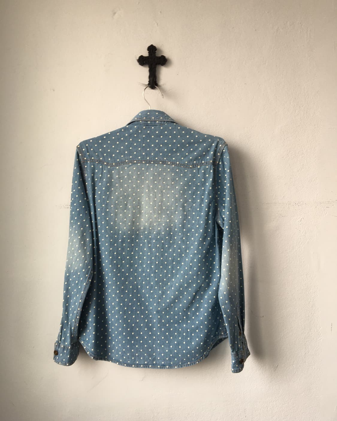 Dot pattern pocket point shirt 상품이미지3